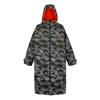 REGATTA MENS CHANGING ROBE GREY/BLACK CAMO S/M