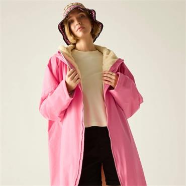 REGATTA ADULT CHANGING ROBE - PINK LEMONADE L/XL