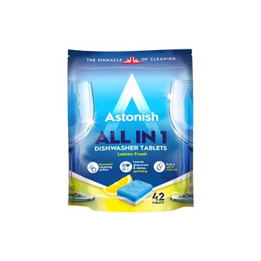 ASTONISH ALL IN 1 DISHWASHER TAB 42 PACK - LEMON
