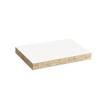 CHIPBOARD WHT/WHT MEL 8X4X18MM SUPERPAN