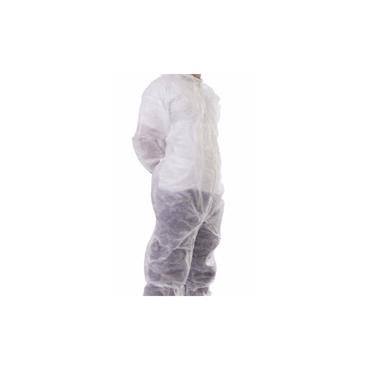 DISPOSABLE COVERALL WHITE - L