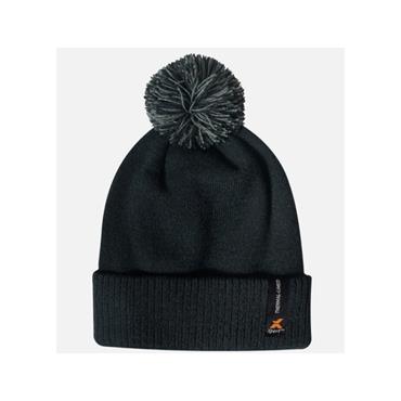 XPERT CORE THERMAL LINED POM POM HAT BLACK
