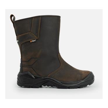 XPERT INVINCIBLE S3 SAFETY W/P RIG BOOT BROWN EU45