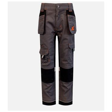 XPERT PRO JUNIOR STRETCH WORK TROUSER GRY 9-10YRS