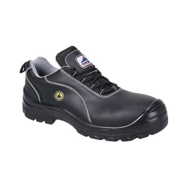 PORTWEST LEATHER SAFETY SHOE S4 37R BLACK