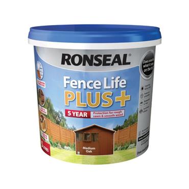 FENCELIFE PLUS MEDIUM OAK 9L
