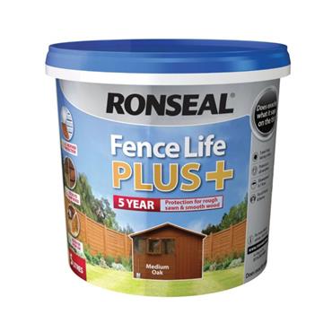 FENCELIFE PLUS MEDIUM OAK 5L
