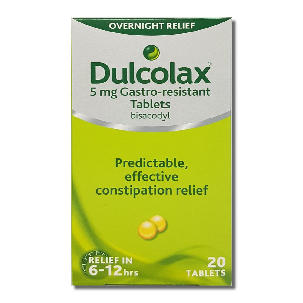 Dulcolax (bisacodyl) 5mg Tablets 20 Pack Dowlings Pharmacy for all your healthcare needs