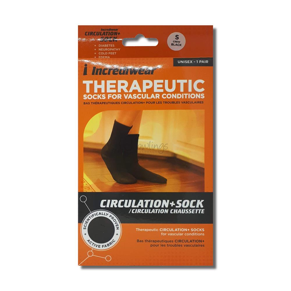 Incrediwear Circulation Socks Small Black Dowlings Pharmacy