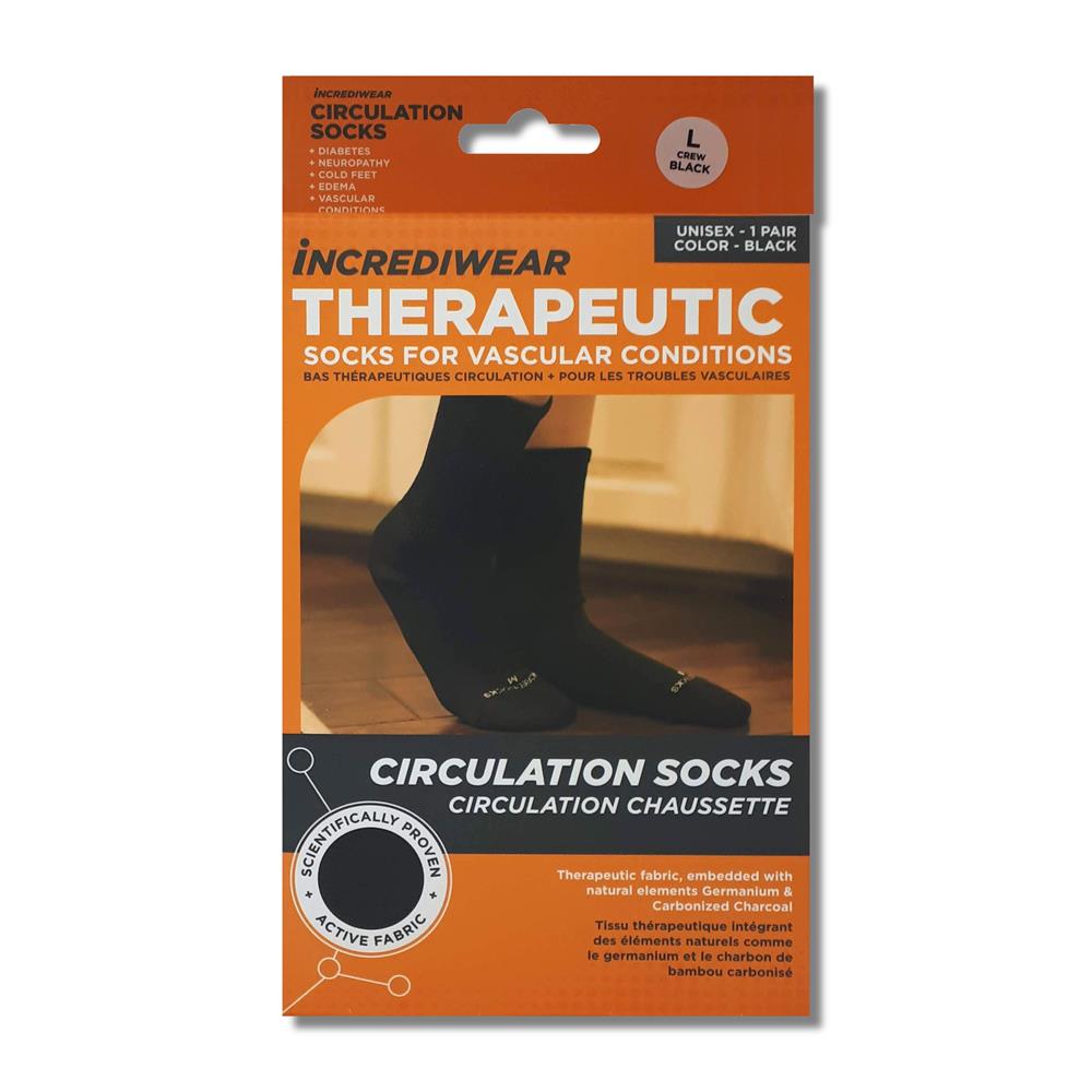 Incrediwear Circulation Socks Large Black Dowlings Pharmacy