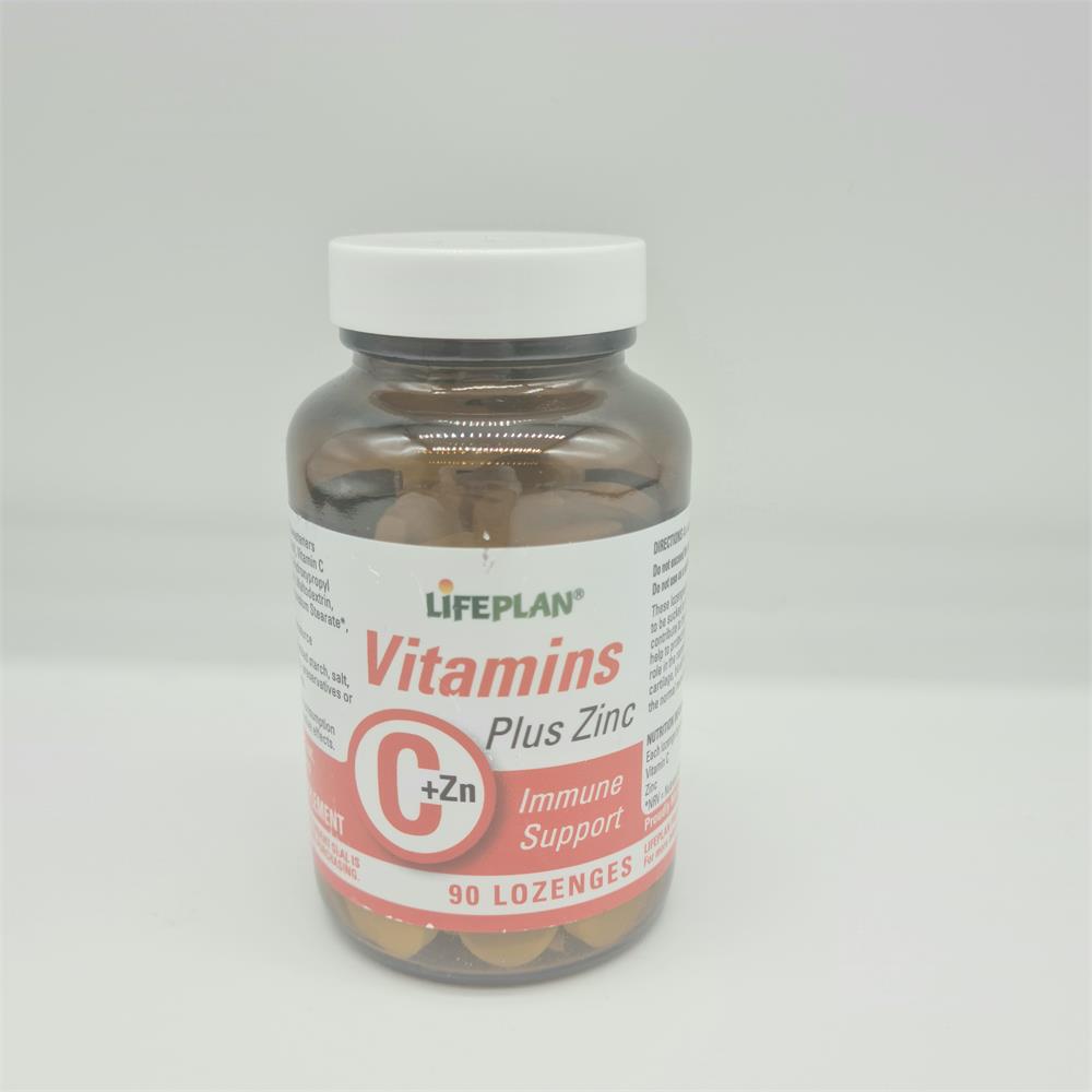Lifeplan Vitamin C plus Zinc Lozenges 90 Dowlings Pharmacy for all