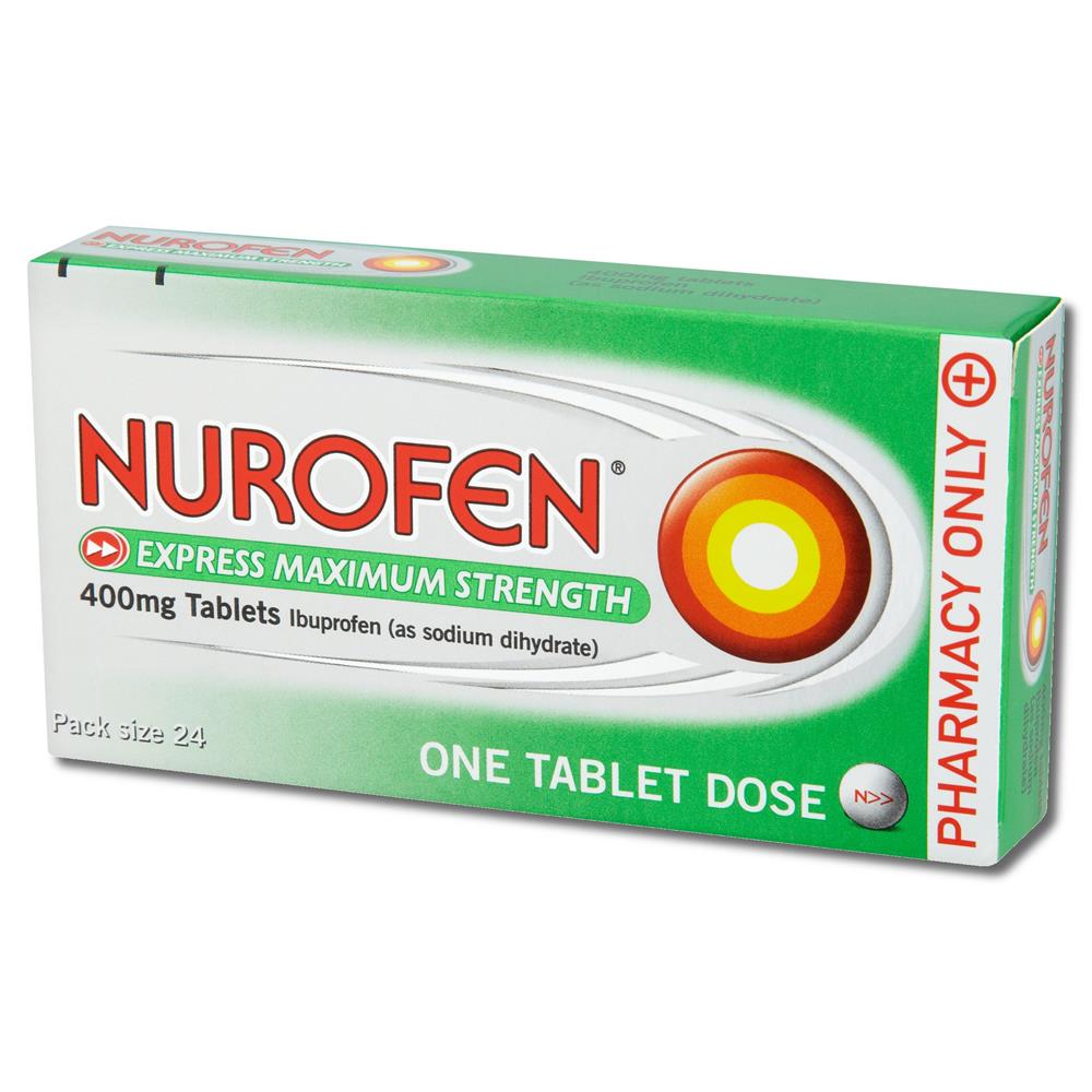Nurofen Express 400Mg Maximum Strength Tablets 24 Pack | Dowlings ...
