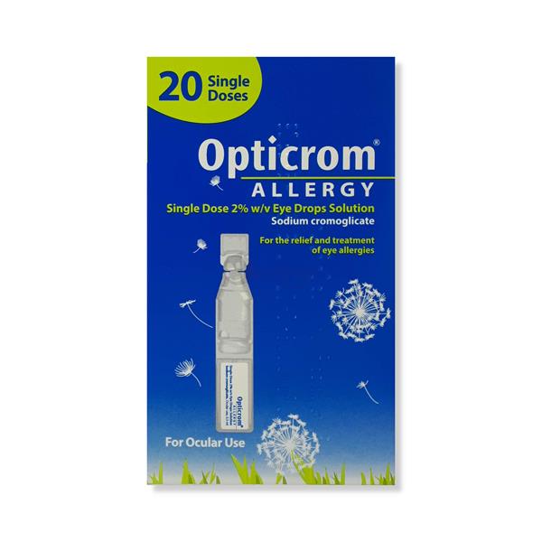 Opticrom Allergy Preservative Free Eye Drops (Sodium Cromoglicate 2 w