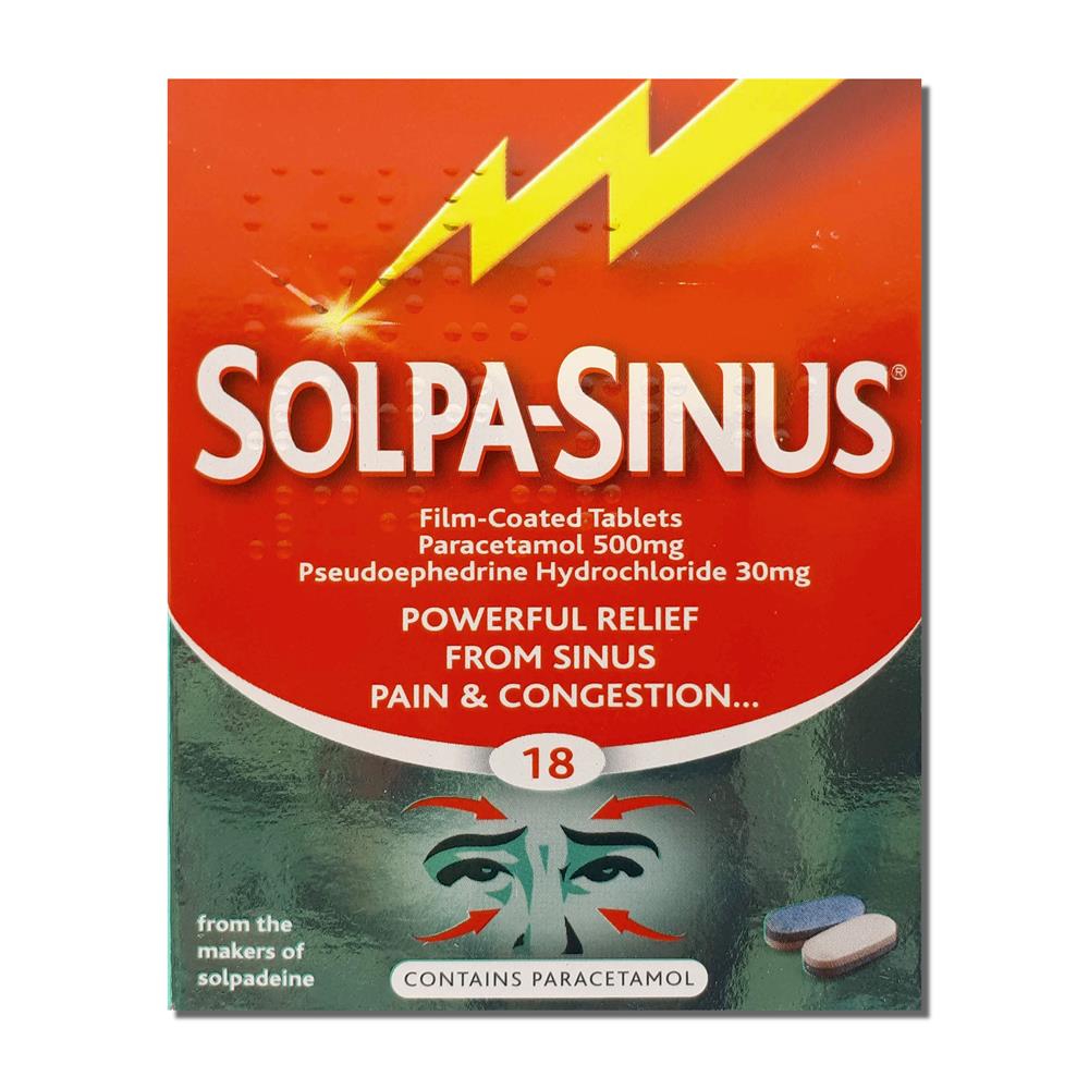 Solpa Sinus Tablets 18S Dowlings Pharmacy for all your healthcare needs