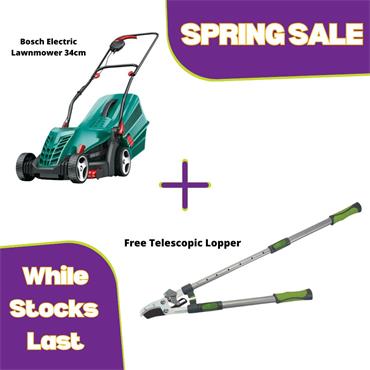 Bosch Corded Electric Lawnmower Rotak 1300W 34cm