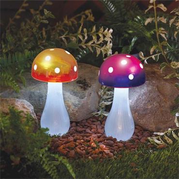 Smart Garden Button Shroom Stake Lights, Mixed Design