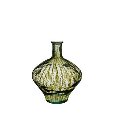 Palermo vase recycled glass green - H46xD37cm