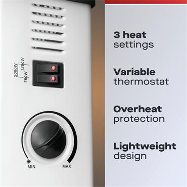 Daewoo Convector Heater 2000w