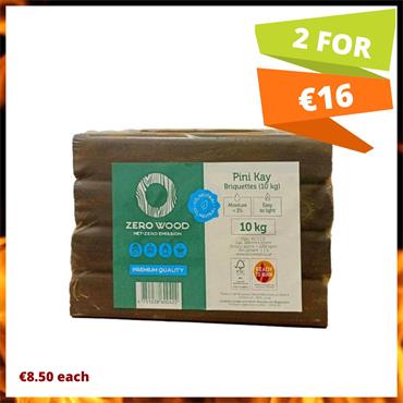 Zero Wood Briquettes 12pk 10kg