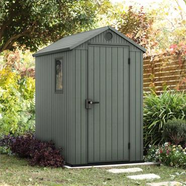 Keter Darwin Wood Effect Shed 4 x 6ft Green