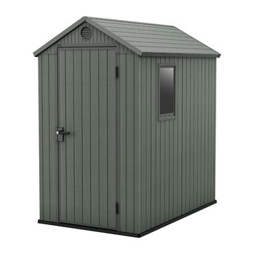 Keter Darwin Wood Effect Shed 4 x 6ft Green