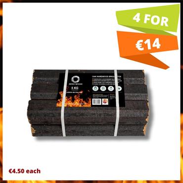 Wood Briquettes Zero wood 5kg (6pk)