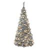 Festive Holly Flock Pop-Up Pre-Lit Tree - 6ft