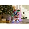 Festive Standing Santa Infinity Mirror Light - 60cm