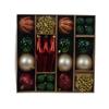Decoris Red, Green and Gold Shatterproof Bauble Mix - Pack of 46