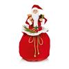 Premier Battery Operated LED Lit Musical Santa Sitting in Giftbag - 90cm