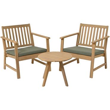 Kaemingk Bistro Set Acacia Wooden 2 Seater