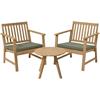 Kaemingk Bistro Set Acacia Wooden 2 Seater