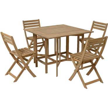 Kaemingk Garden Set Acacia Wooden 4 Seater