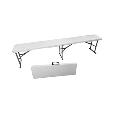Bench Folding Seat White 1.8m