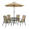 Verona 4 Seater Round Cushioned Set