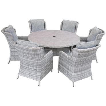Kaemingk Avignon Dining Set Round 6 Seater