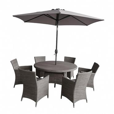 Kaemingk Parma Round Dining Set 6 Seater