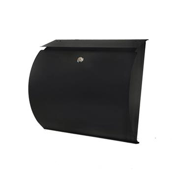 Postzone Post Box Contemporary Curved Black