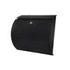 Postzone Post Box Contemporary Curved Black