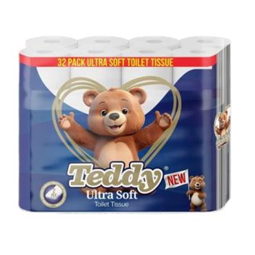 TEDDY TOILET ROLLS 32PK ULTRA 2PLY 