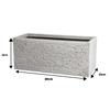 Strata Planter Trough Slate Light Grey