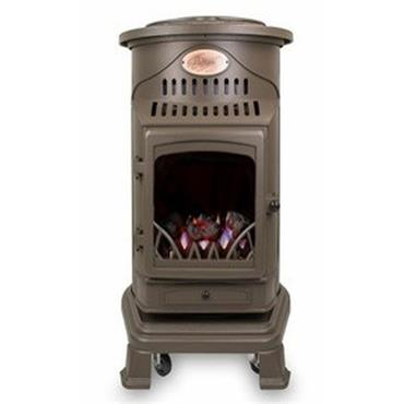 De Vielle Provence Portable Gas Fire Heater Rustic Brown 3.4Kw