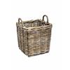 Sirocco Natural Wicker Log Basket Square Small