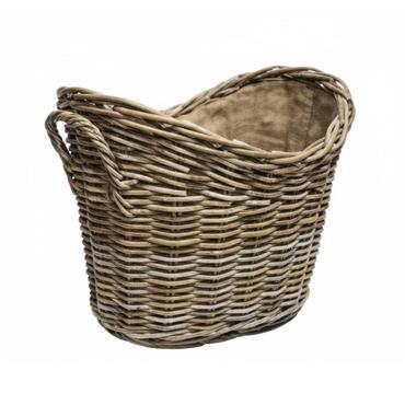 Sirocco Basket Oval Lined Wicker