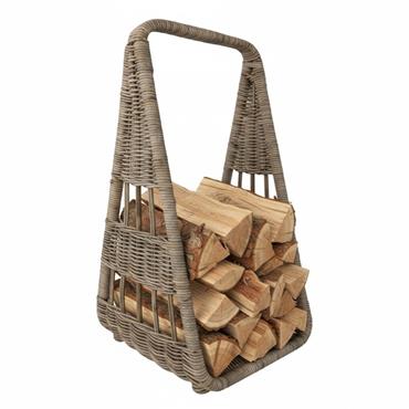 Sirocco Natural Wicker Tall Log Storage