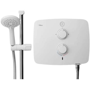Triton Pumped Electric Shower T90ER 9.0kw White