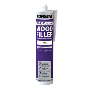 Ronseal 310ml Multi Purpose Wood Filler White 