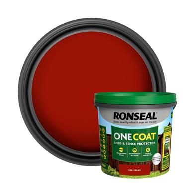 RONSEAL ONECOAT - SHED & FENCE  RED CEDAR 5L