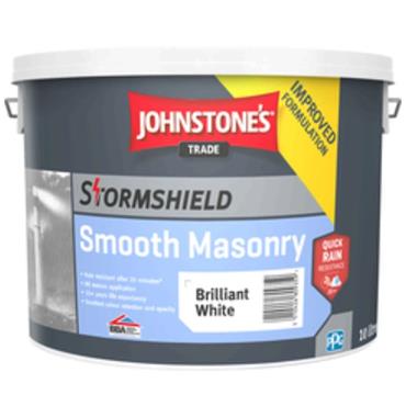 JOHNSTONES STORMSHIELD SMOOTH MASONRY B/W 10L
