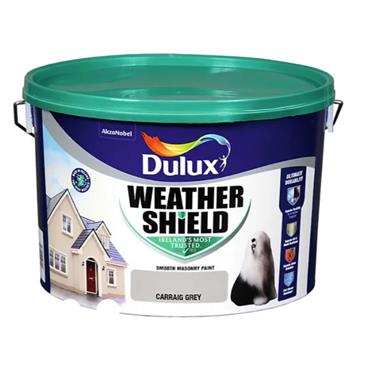Dulux Weathershield Smooth Masonry Carraig Grey 10L